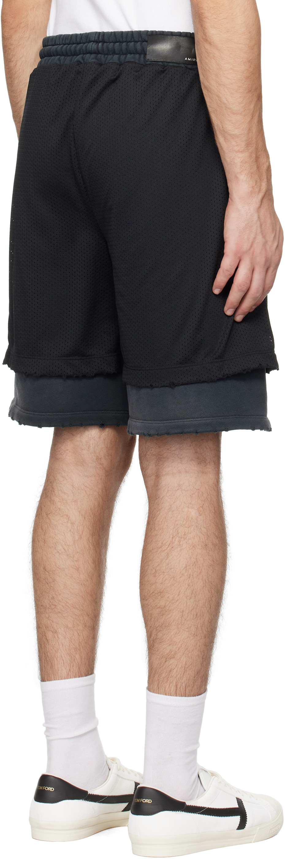 Amiri Elastic Waist Shorts In Black