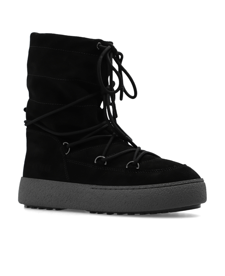 Moon Boot Ltrack Suede Boots In Black