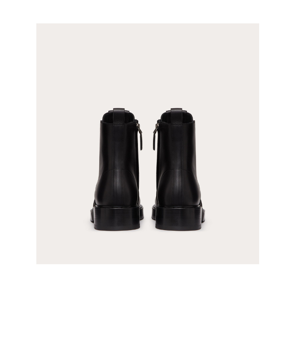 Valentino Vl7n City Combat Boots In Black