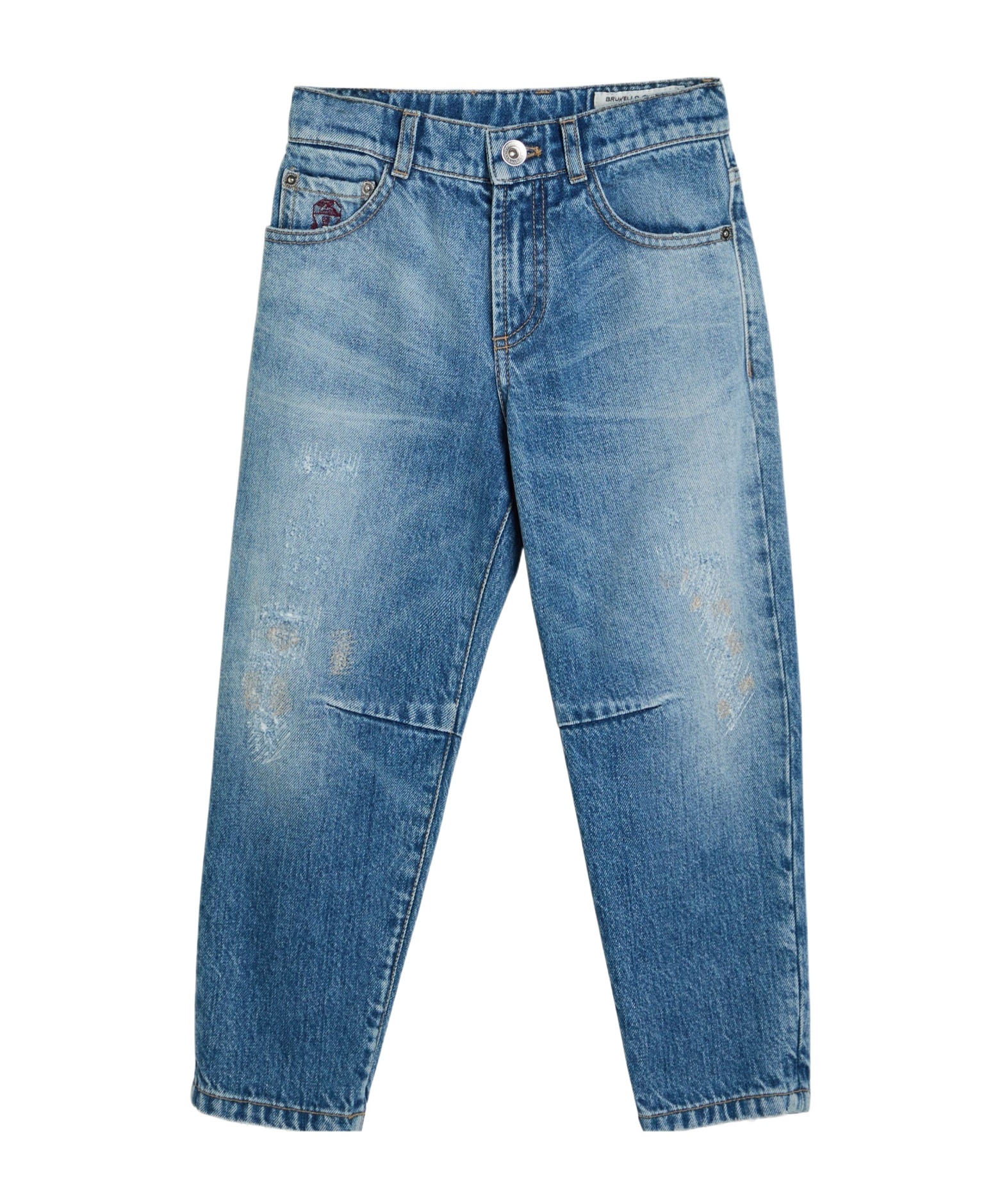 Brunello Cucinelli Belt-loop Jeans In Blue