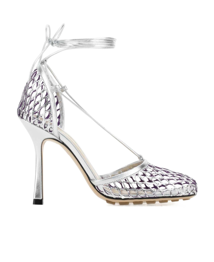 Bottega Veneta Stretched Lace-up Sandals In White