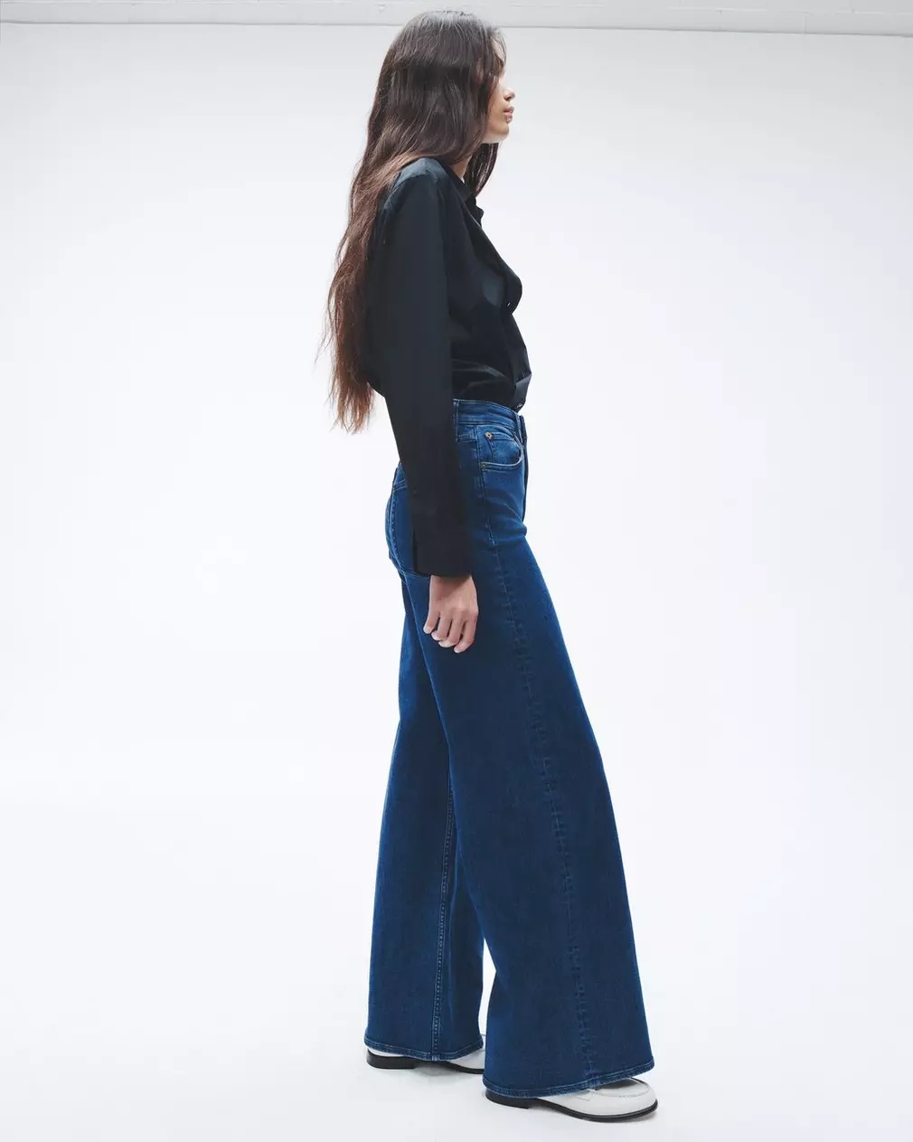Rag & Bone Sofie Wide-leg Jeans In Blue