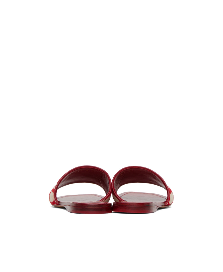 Valentino Toile Iconographe Canvas Slide In Red