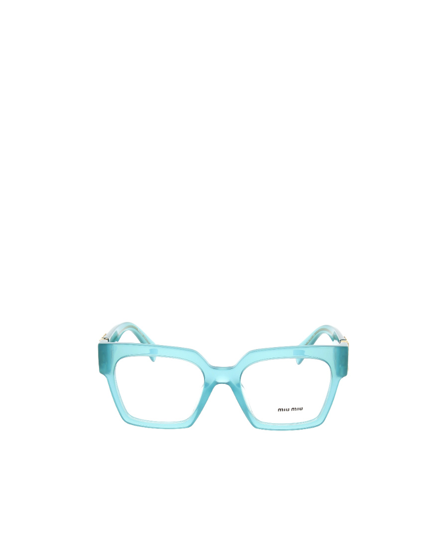 Miu Miu Logo Flat Mirror In Blue