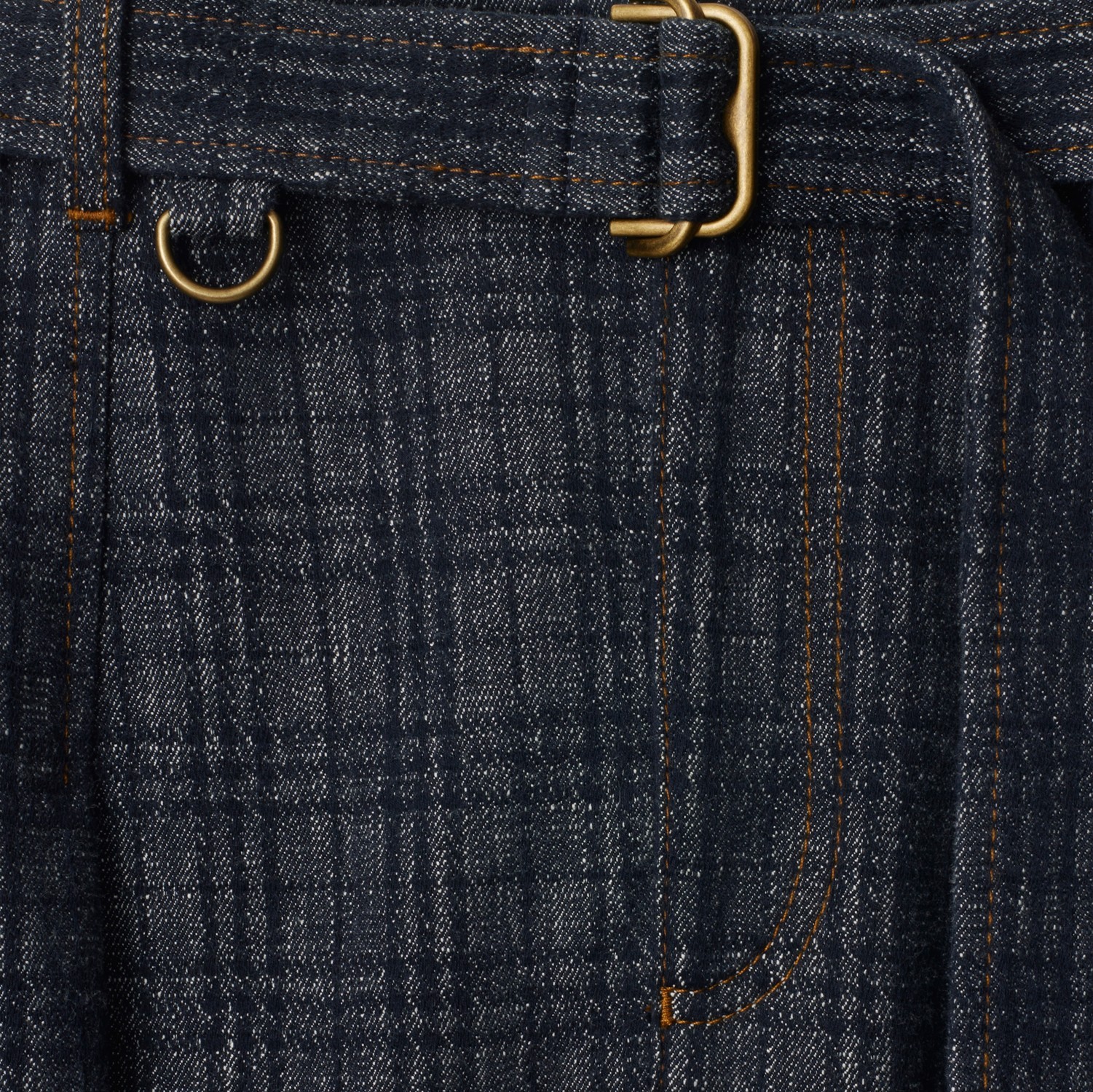 BURBERRY HIGH RISE WIDE CHECK DENIM JEANS