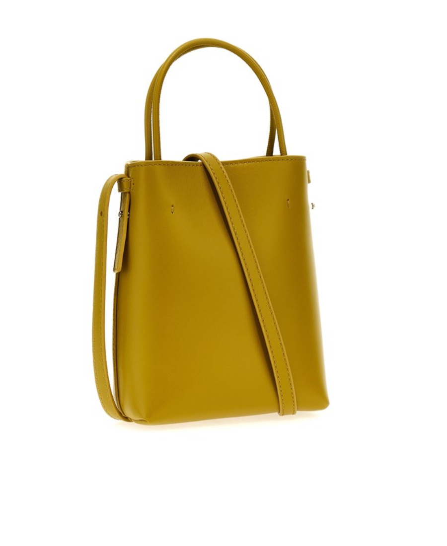 Shop Chloé Micro Sense Tote Bag In Brown