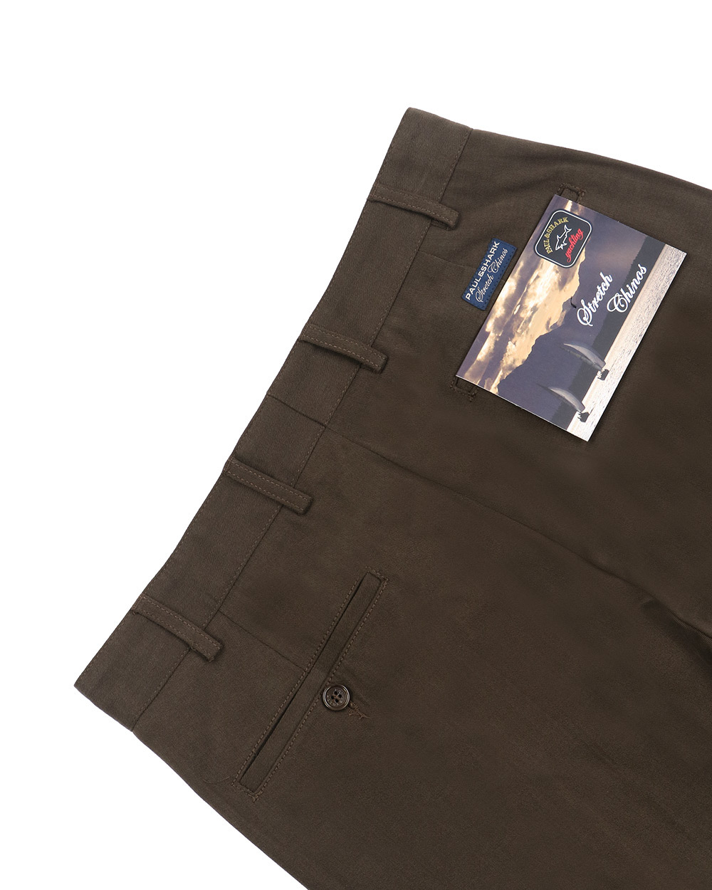 Paul & Shark Straight Casual Pants In Green