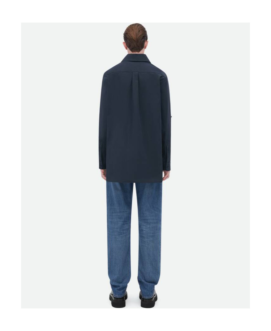 Bottega Veneta Logo Twill Shirt In Black