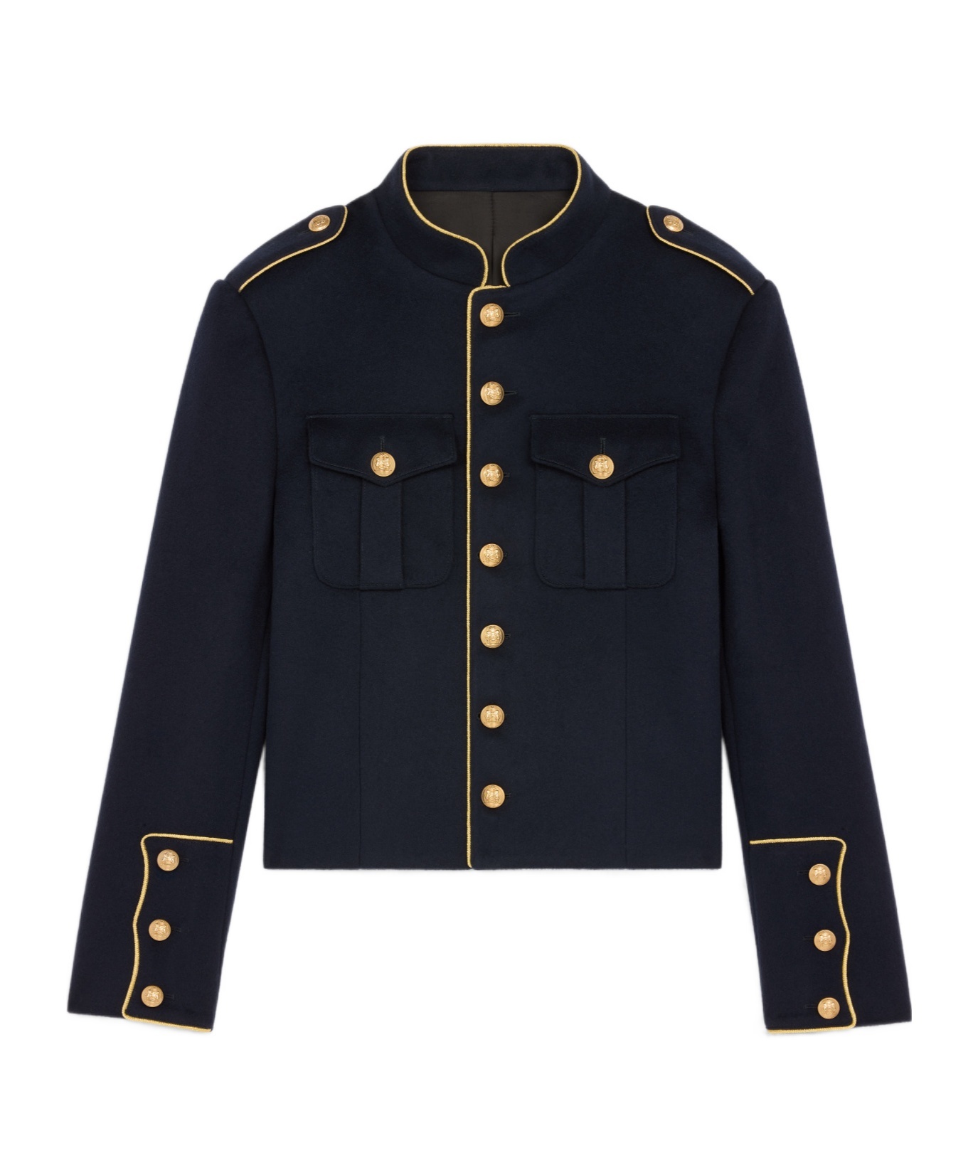 Celine Wool Spencer Bomber Jacket In Black
