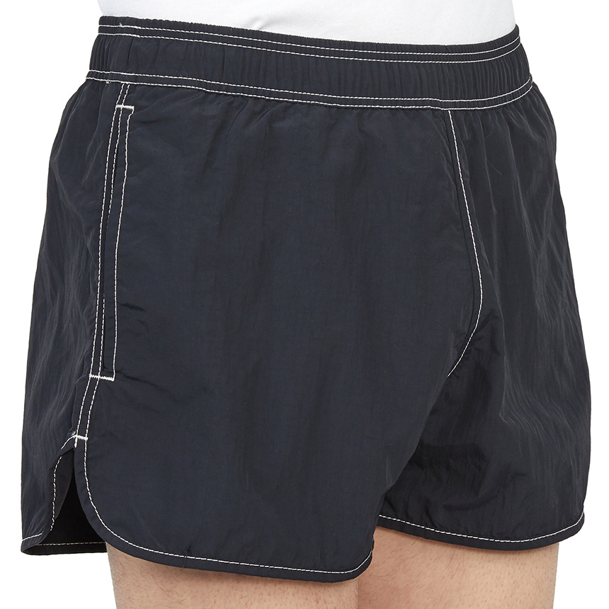 Isabel Marant Vicente Logo-patch Swim Shorts In Black