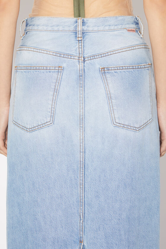 ACNE STUDIOS HIGH-WAISTED DENIM MAXI SKIRT 