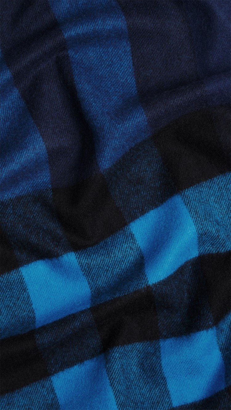 Burberry Plaid Cashmere Scarf In Black
