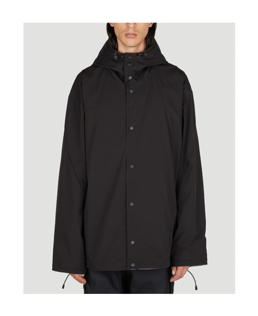 Our Legacy High-neck Hooded Jacket In Black