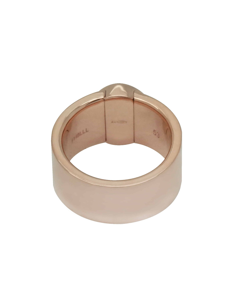 Bvlgari Logo Ring In Yellow