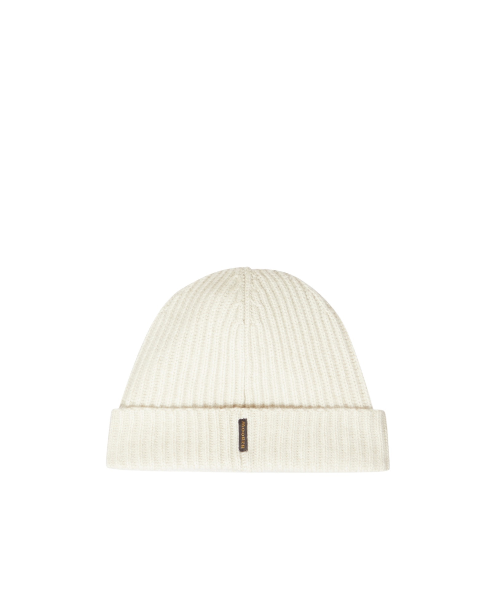 Moorer Ribbed Cashmere Beanie In Neutral