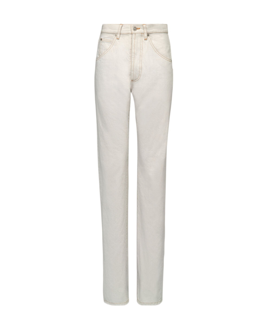 Maison Margiela Woman Pants Off White Size 28 Cotton In White