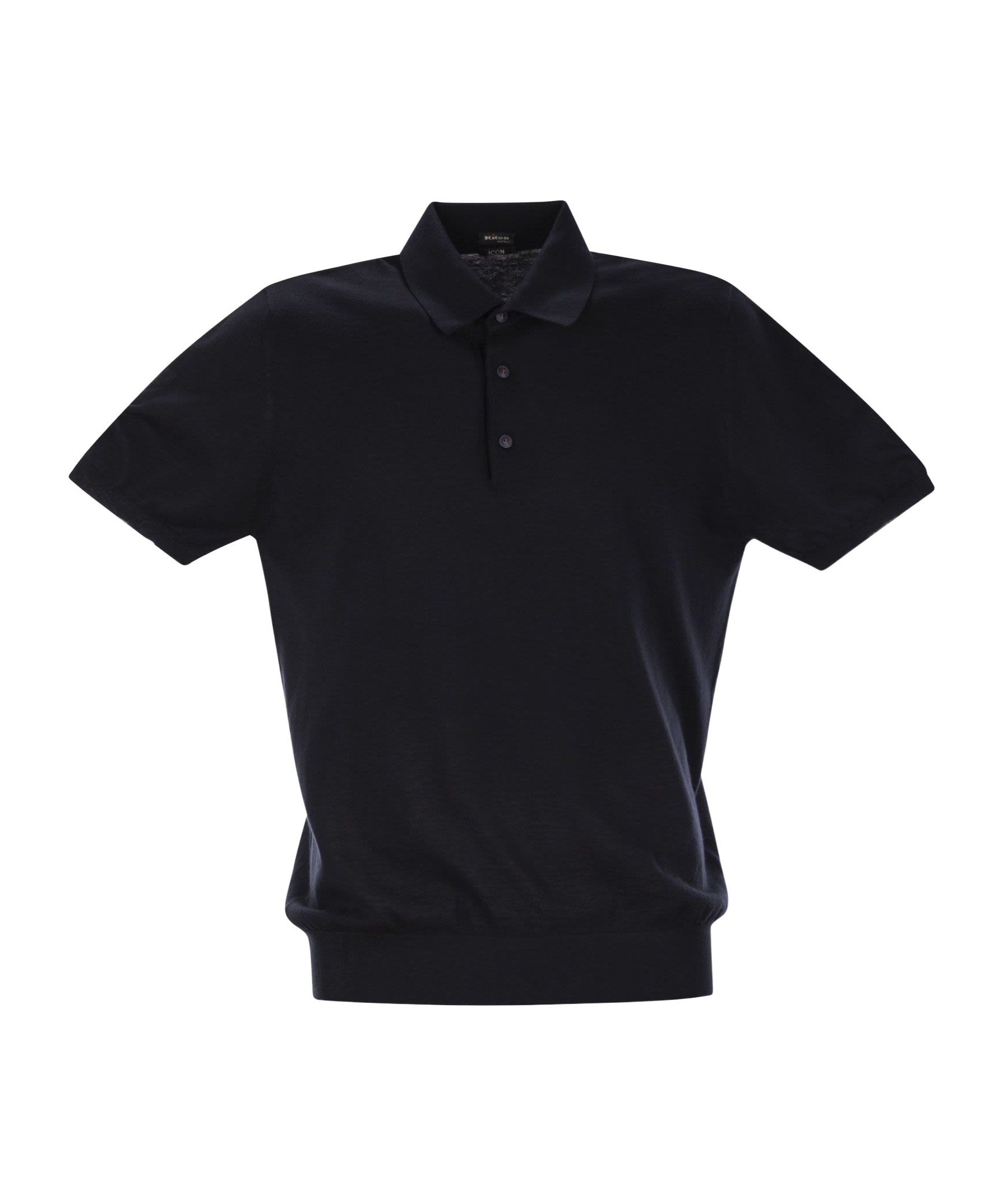 Shop Kiton Short-sleeved Polo Shirt In Black