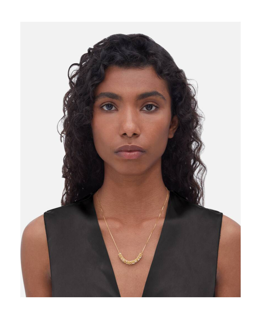 Bottega Veneta Bubble Necklace In Yellow