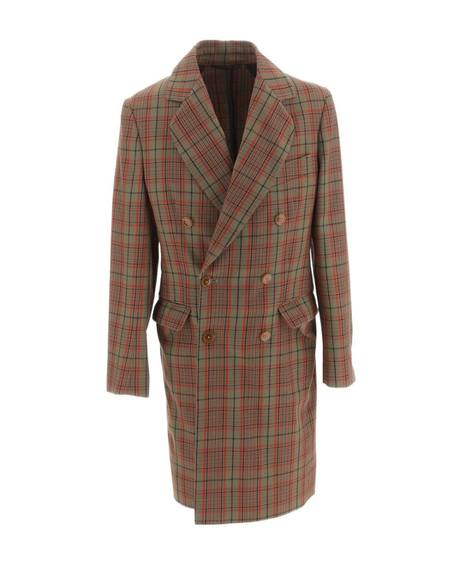 Vivienne Westwood Lapel Long-sleeved Coat In Brown