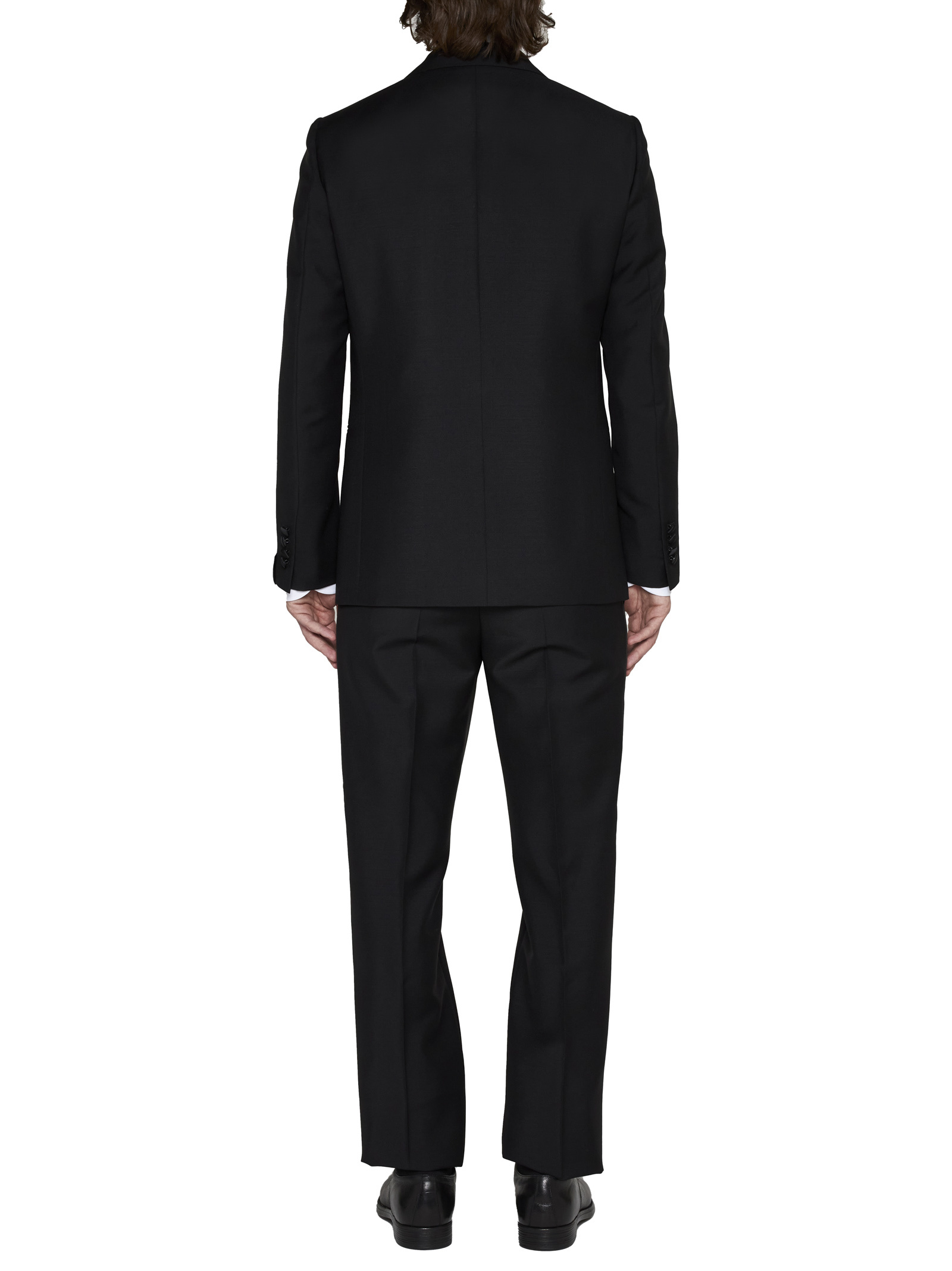 Caruso Two-piece Tailored Suit In Black