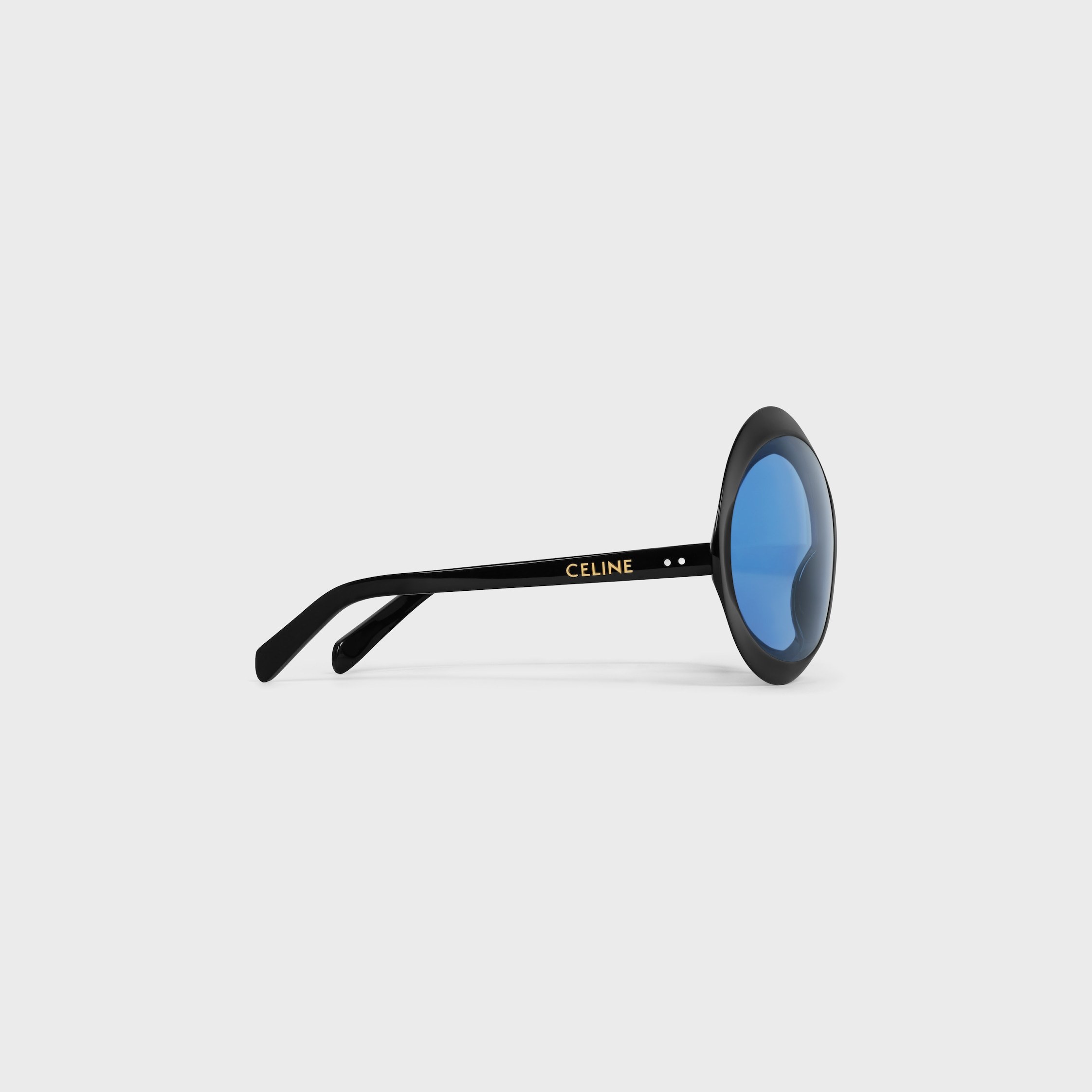 Celine Disc Sunglasses In Acetate In Black