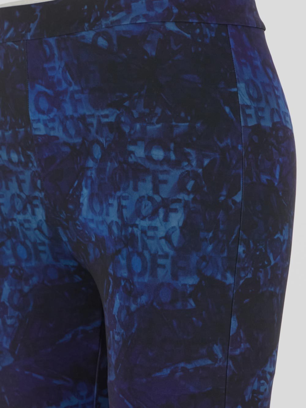 Off-white All-over Logo-print Flared Trousers In White