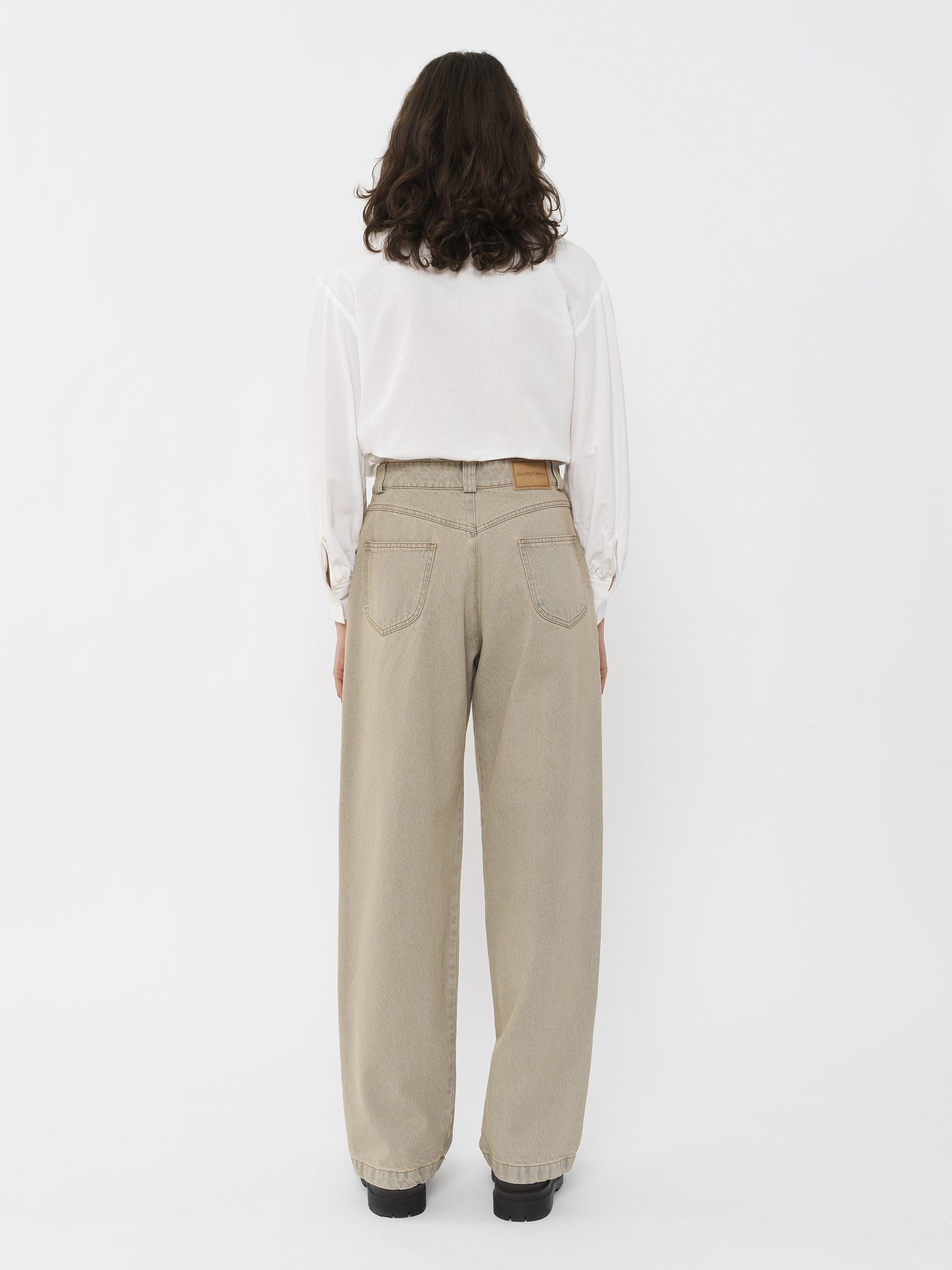 See By Chloé Straight Jeans In Nude
