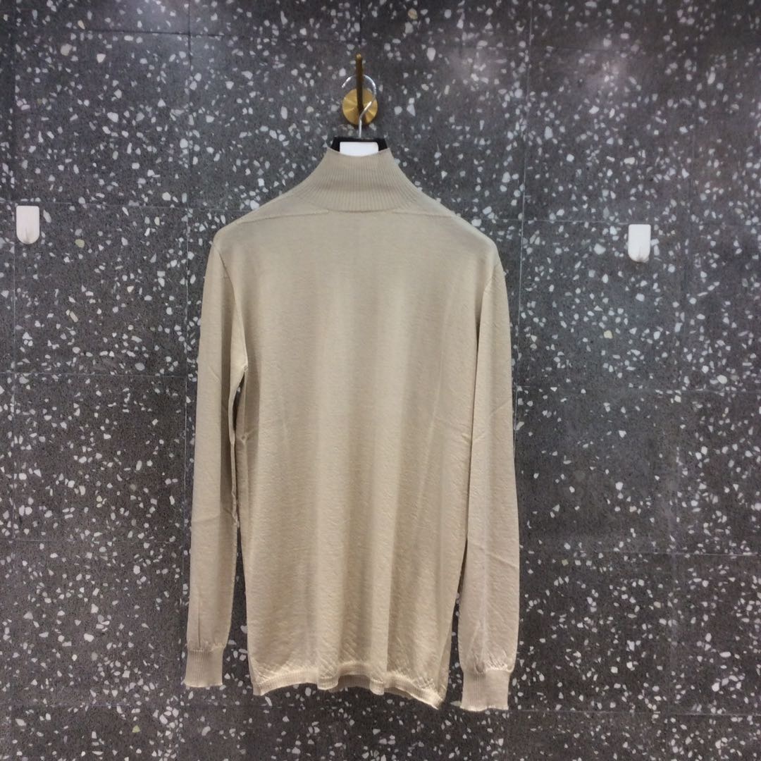 Rick Owens High-necked Sweater In Gray