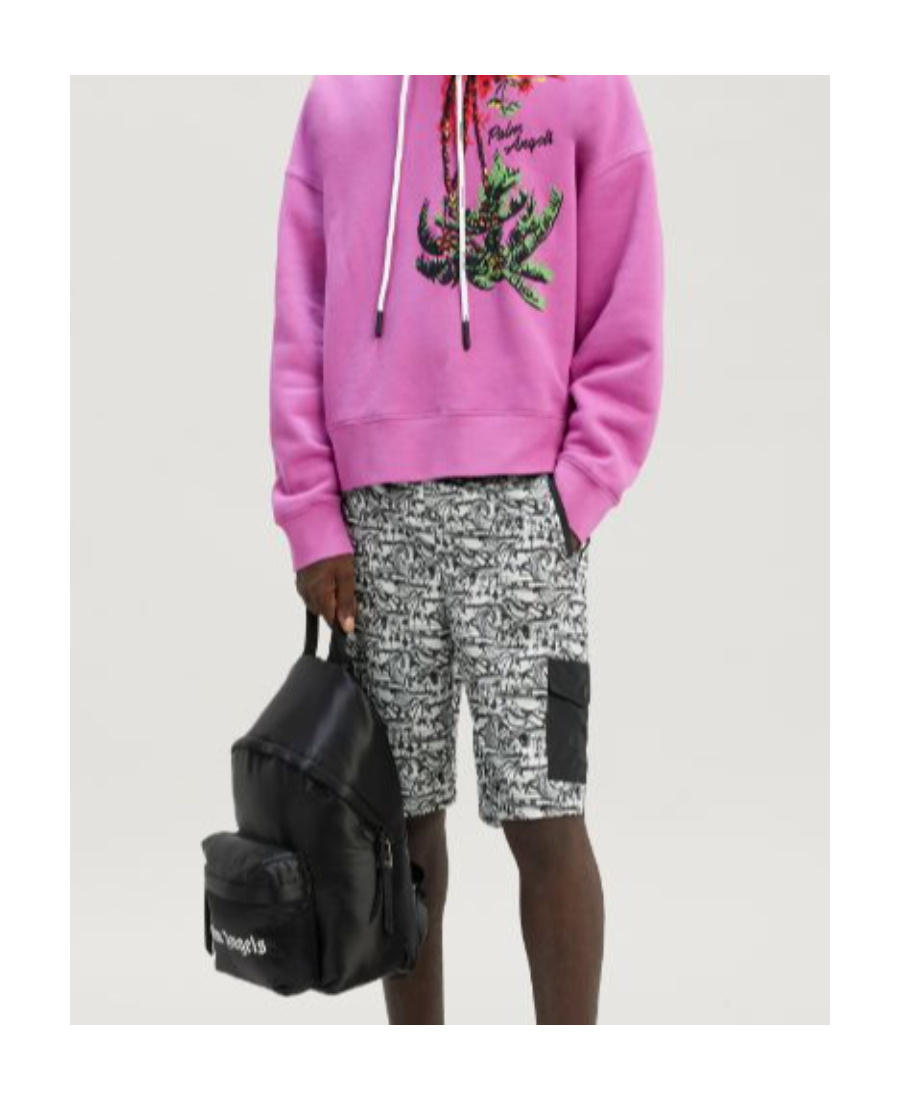 Palm Angels Logo-print Backpack In Black