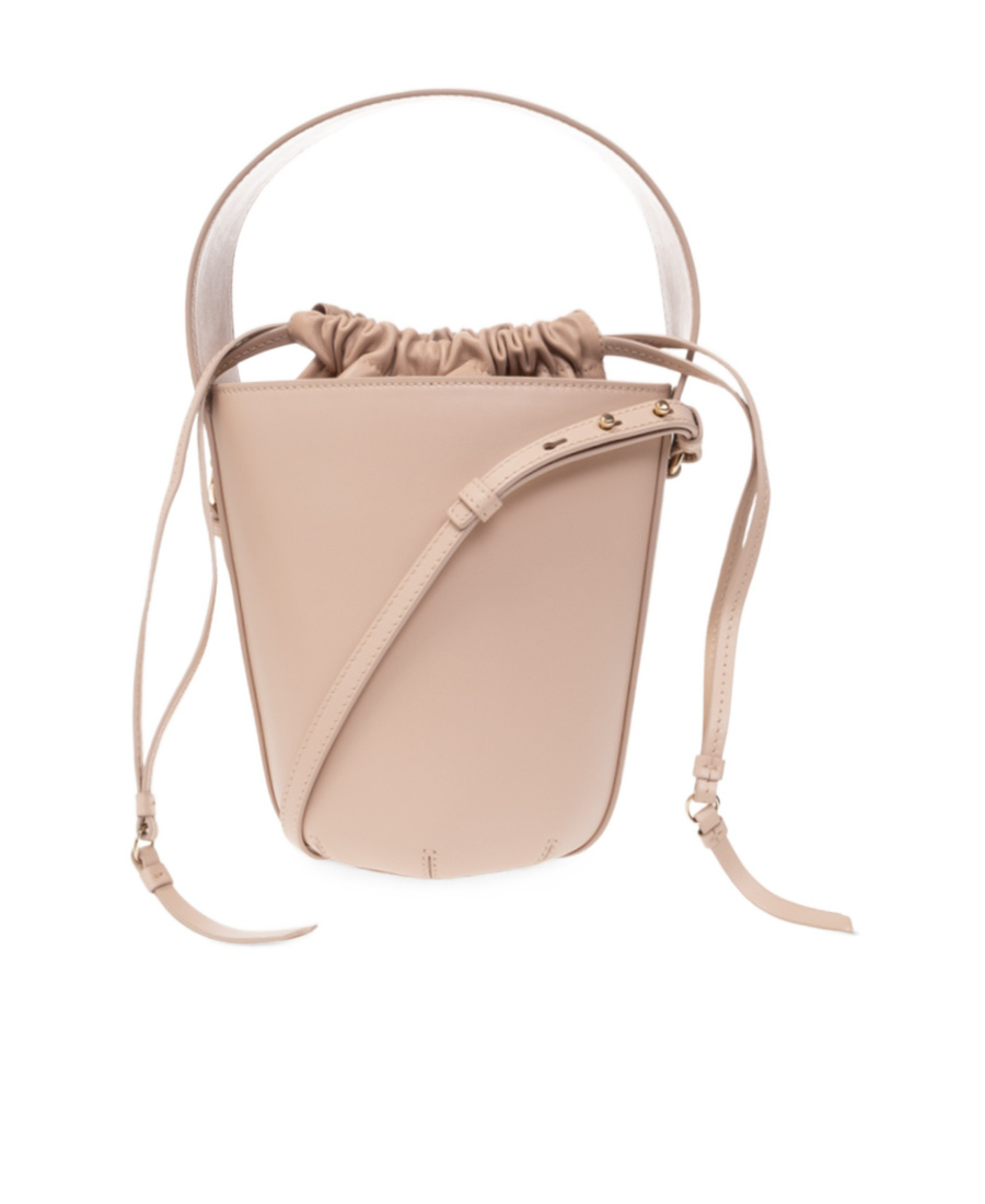 Chloé Sense Leather Bucket Bag In Nude