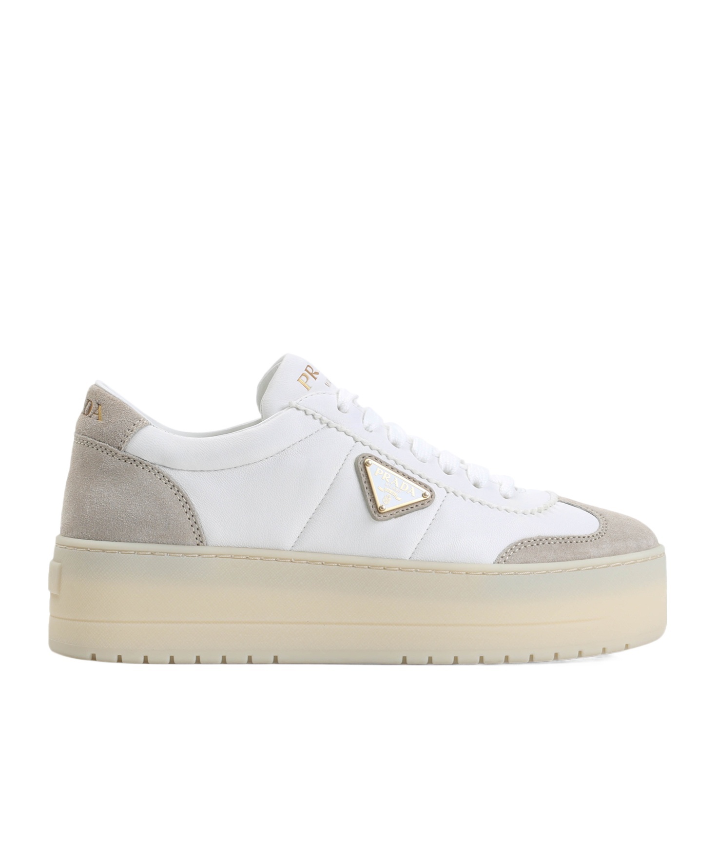 Prada Downtown Low-top Sneakers In Nude