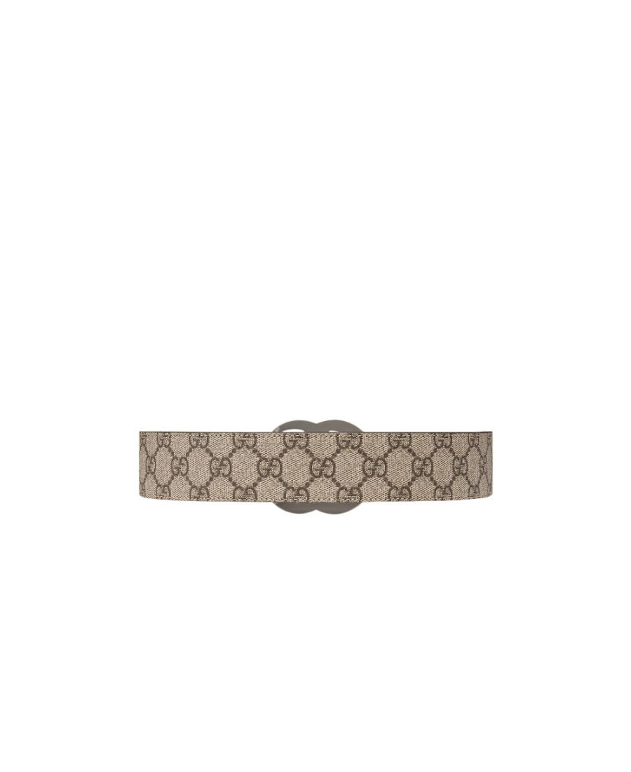 Gucci Color Logo Wide Belt In Gray