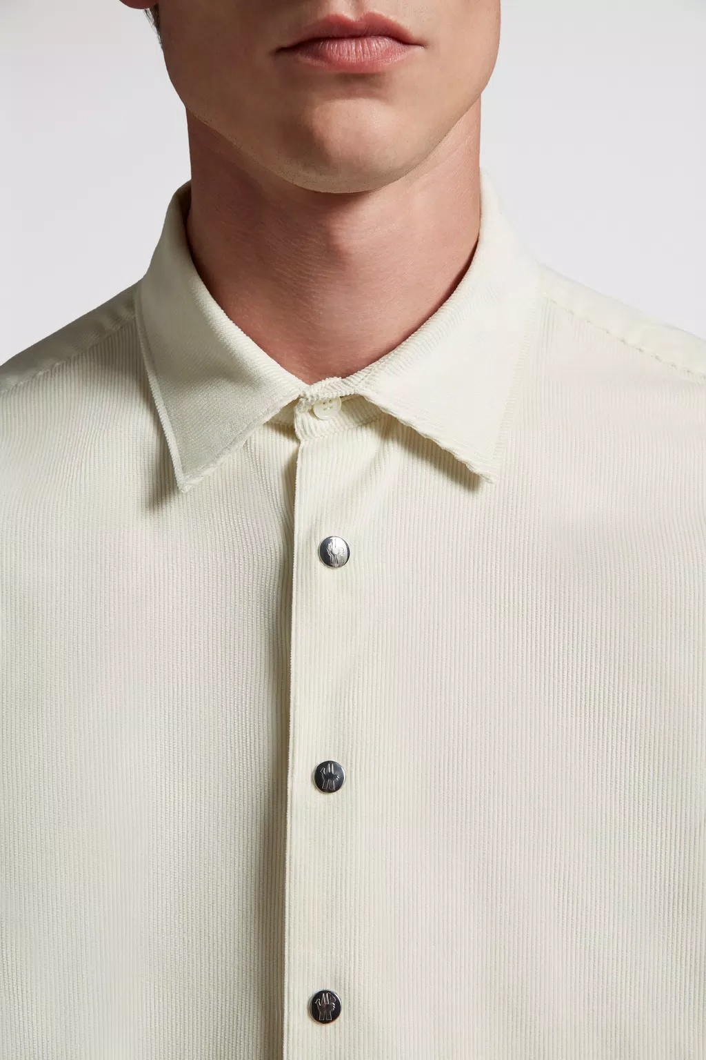 Moncler Long-sleeved Shirt In Nude