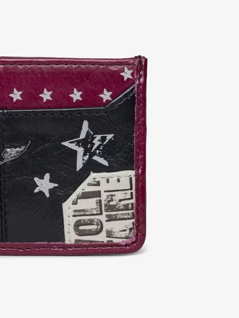 Zadig & Voltaire Rectangular Card Holder In Black