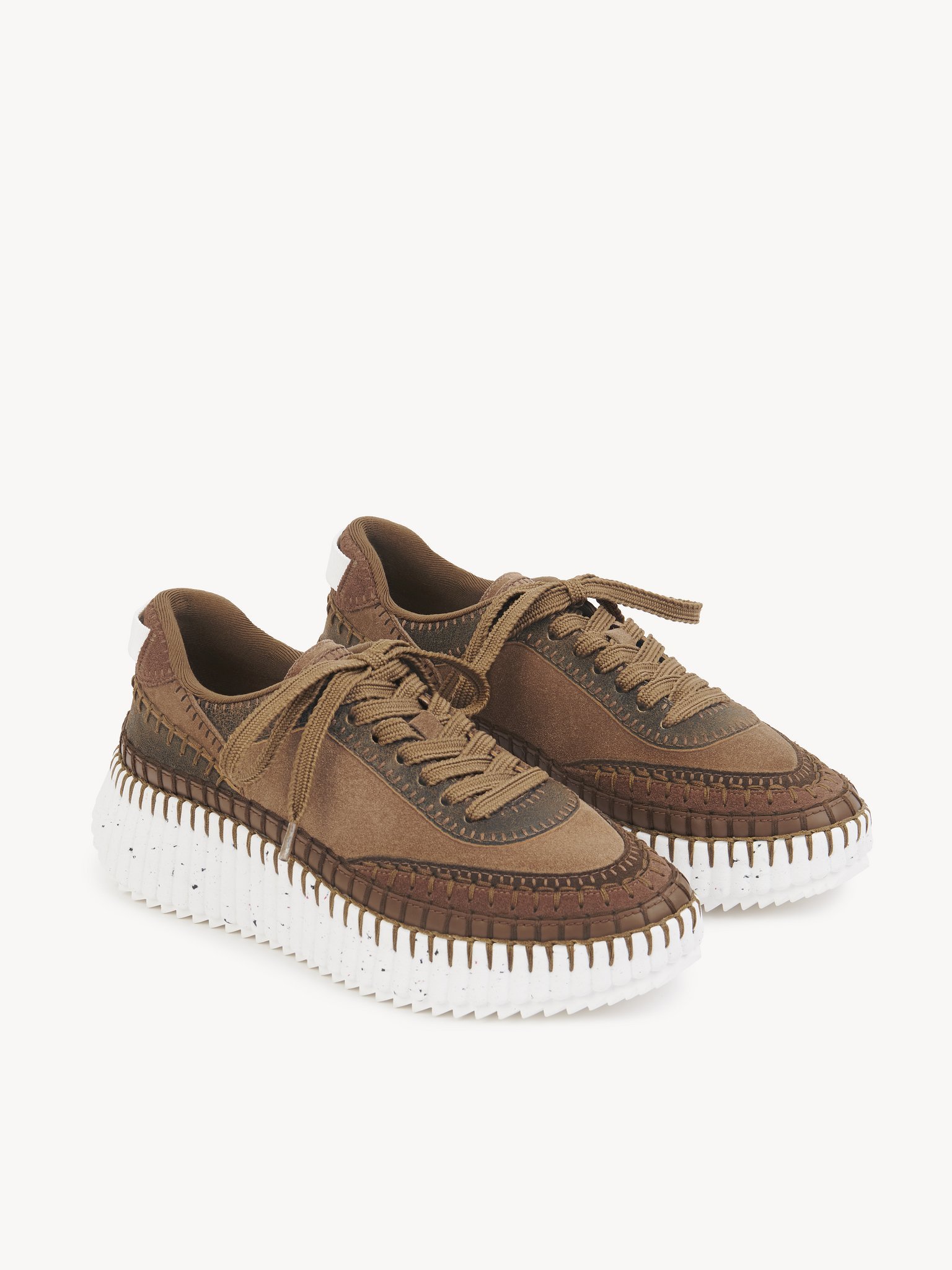 Chloé Nama Sneaker In Brown