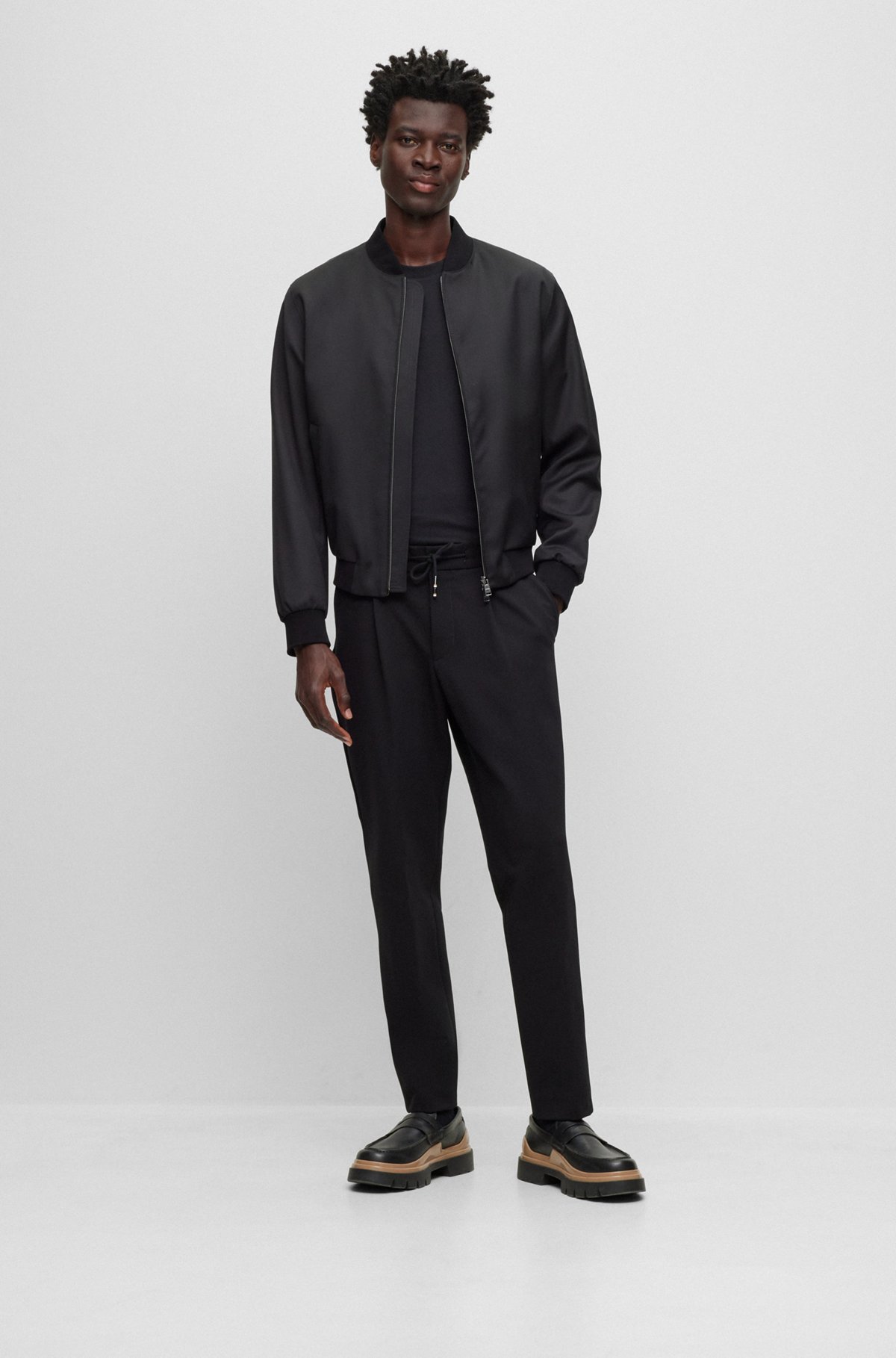 Shop Hugo Boss Cotton T-shirt In Black