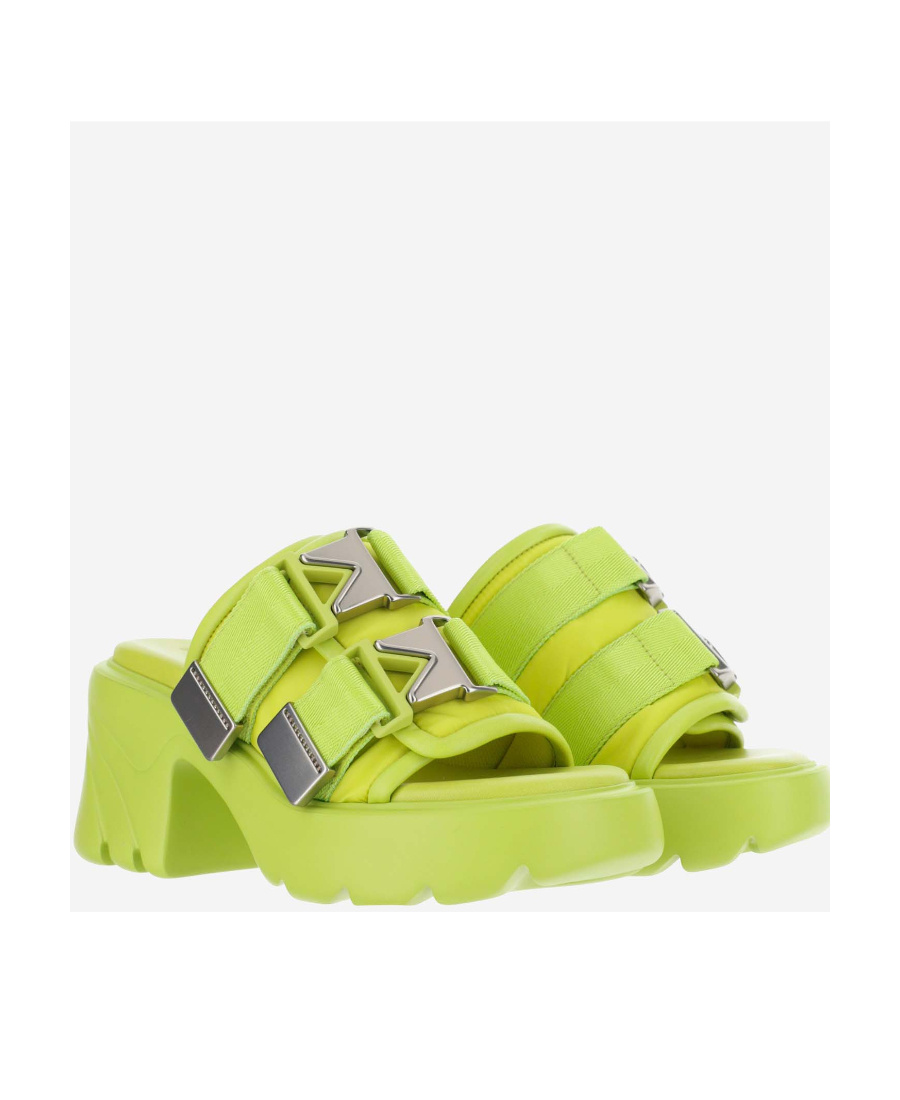 Bottega Veneta Flash Platform Sandals In Green