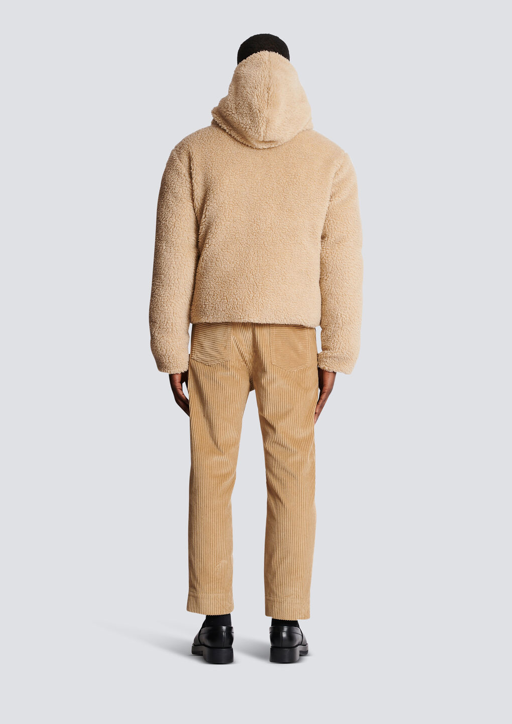BALMAIN MONOGRAMMED REVERSIBLE PUFFER JACKET