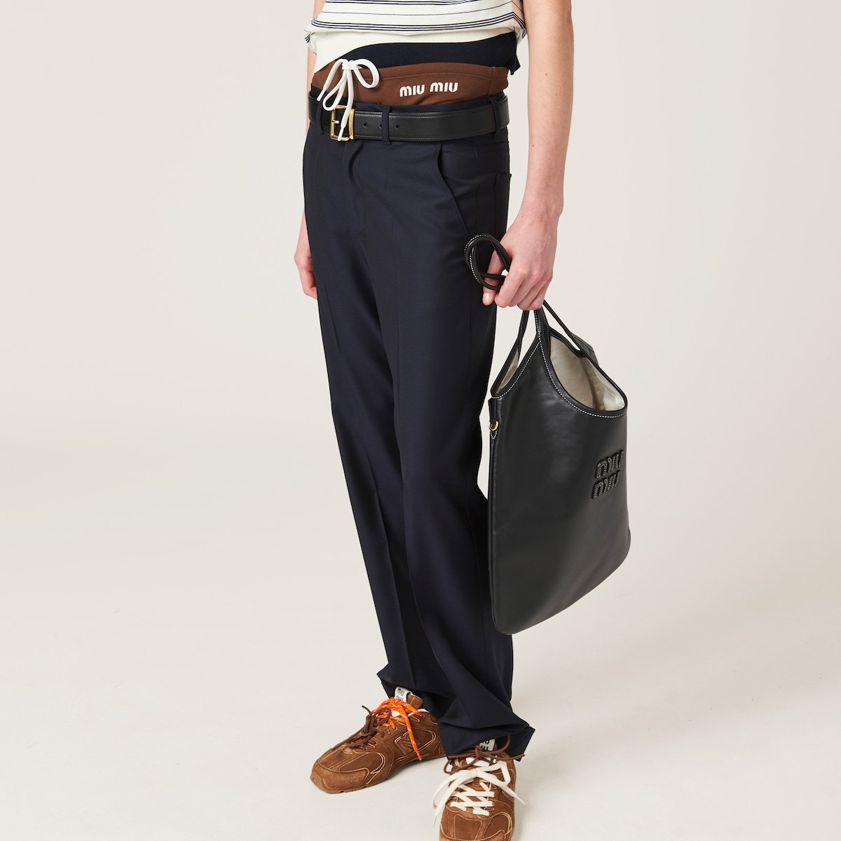 Miu Miu Mohair Pants In Black