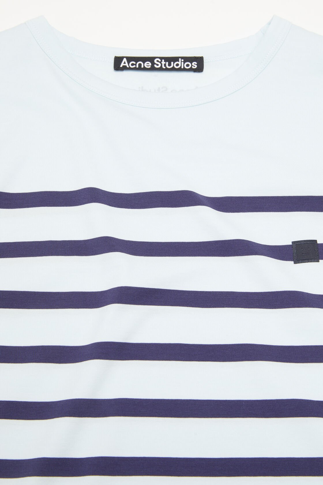 Acne Studios Striped Long-sleeved T-shirt In White