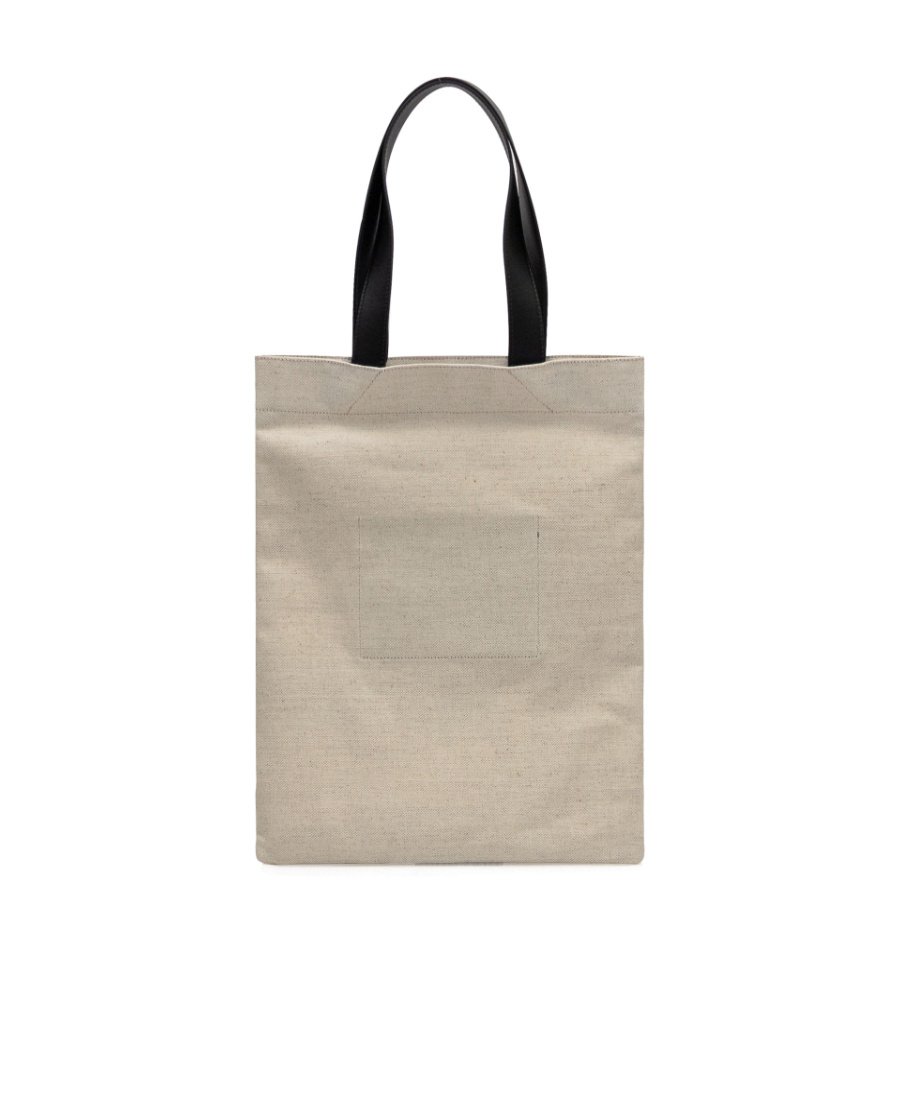 Jil Sander Logo-print Canvas Tote Bag In Nude
