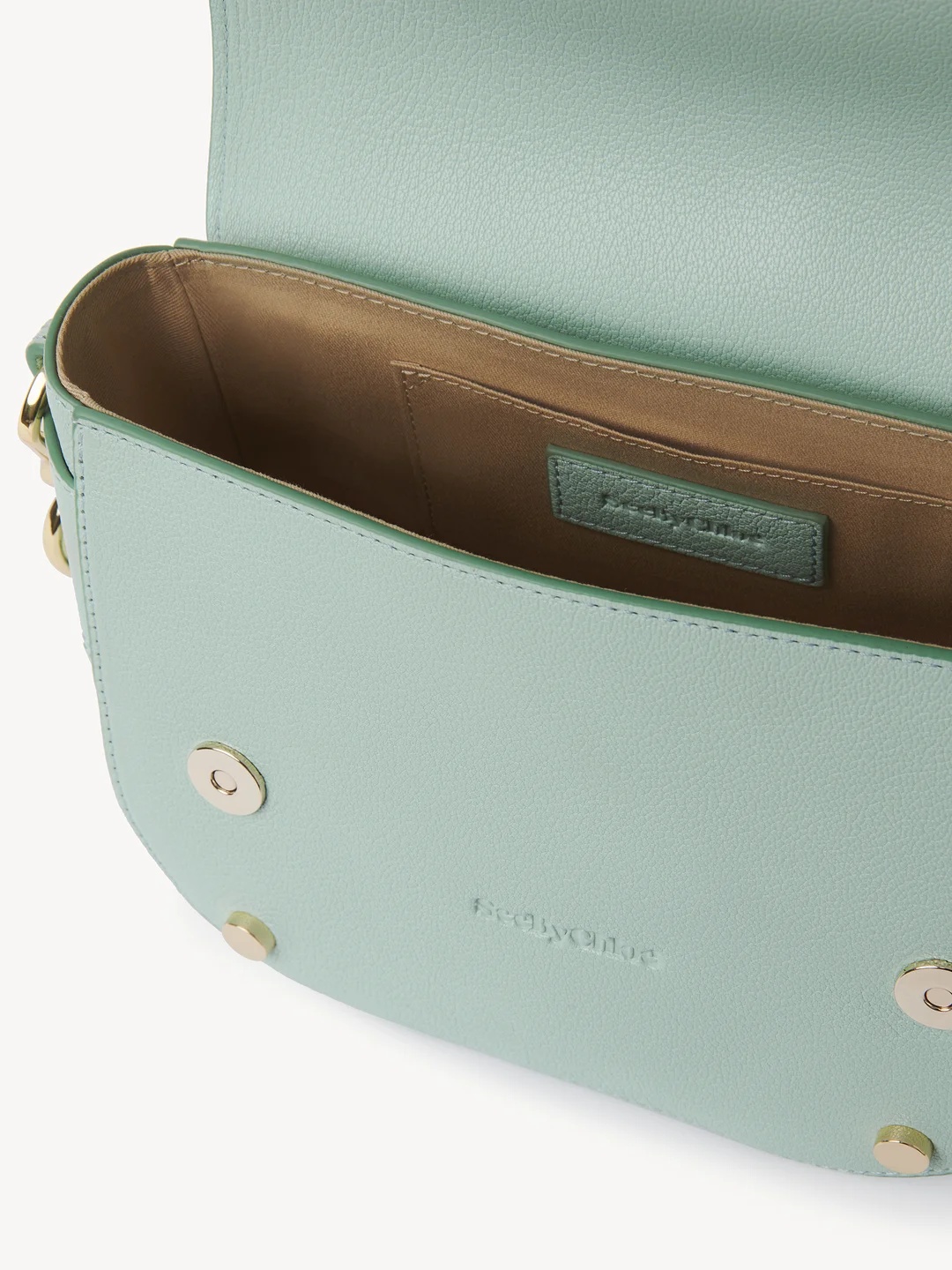 Shop See By Chloé Mara Grain Shoulder Bag In Green