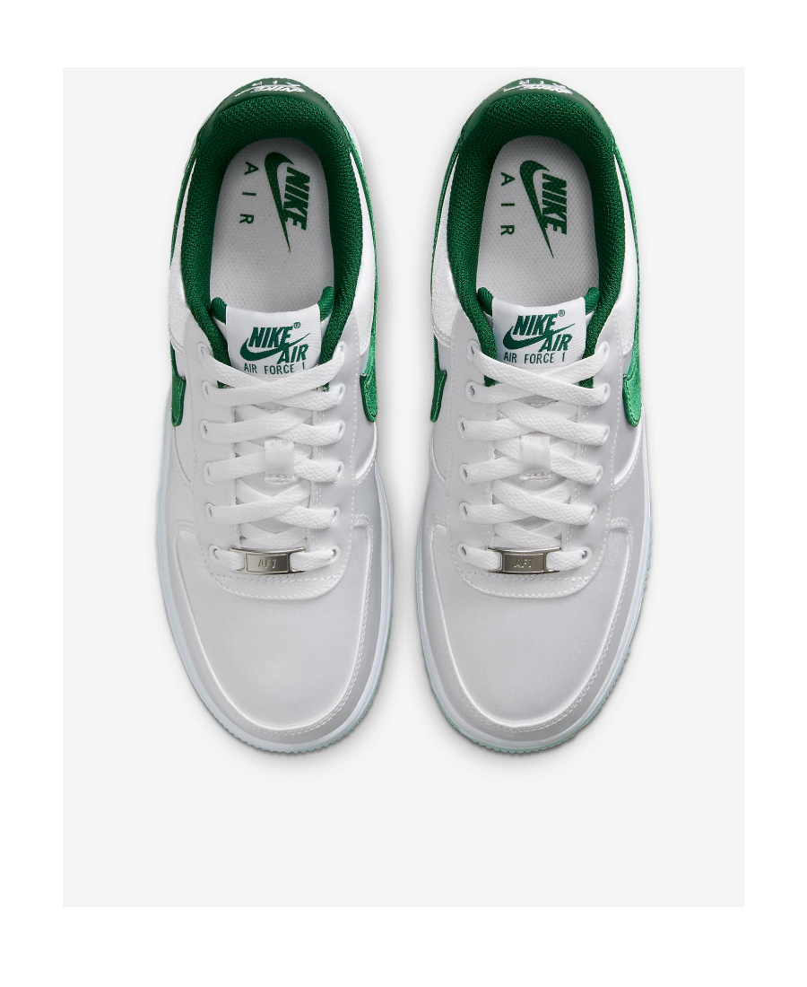 Nike Air Force 1 Low "satin Pine Green" Sneakers In Gray