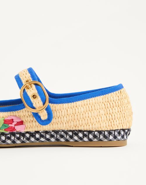 Valentino Mary-jane Endouce Ballet Shoes In Multi
