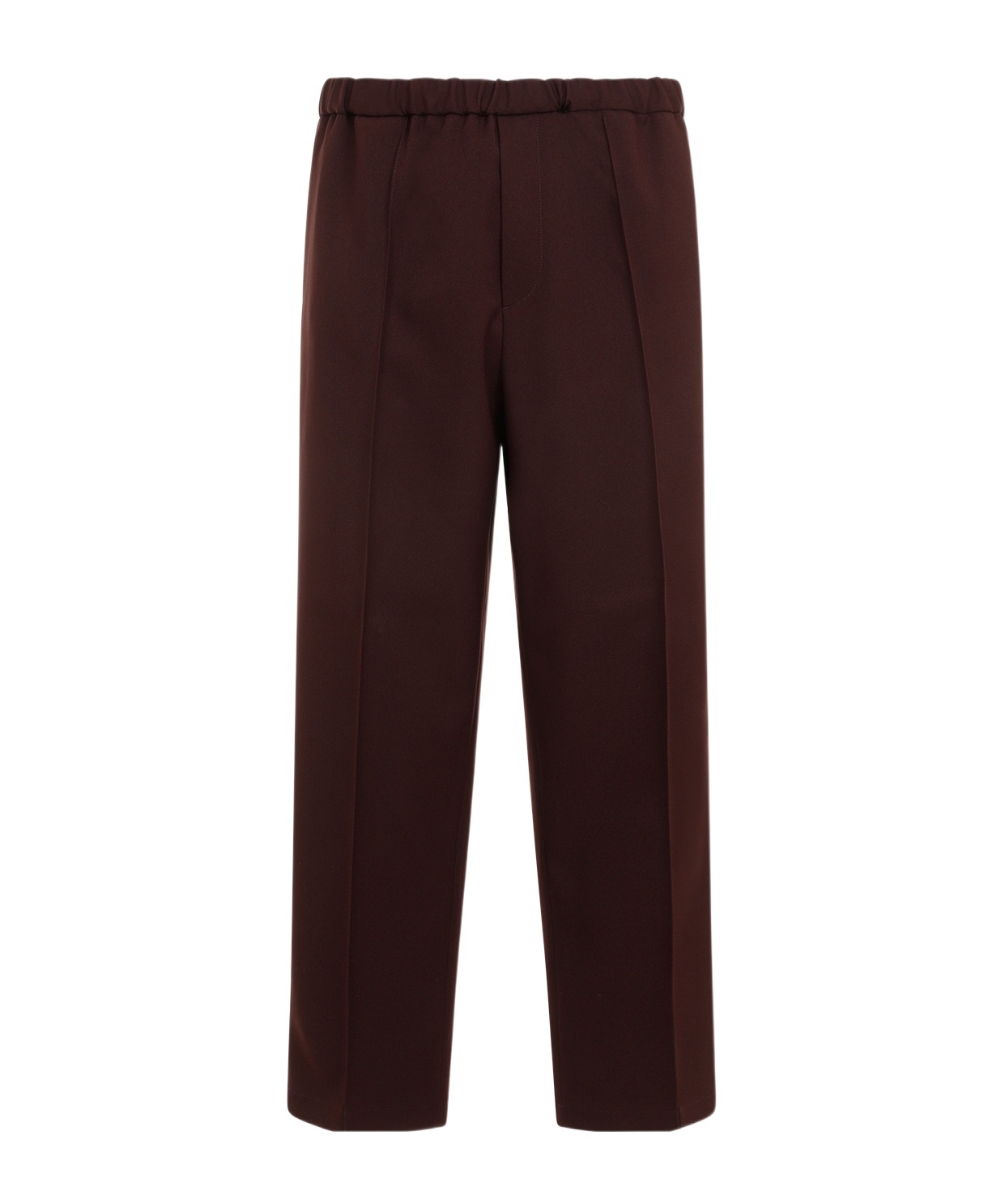 Jil Sander Elasticated-waist Straight-leg Trousers In Black