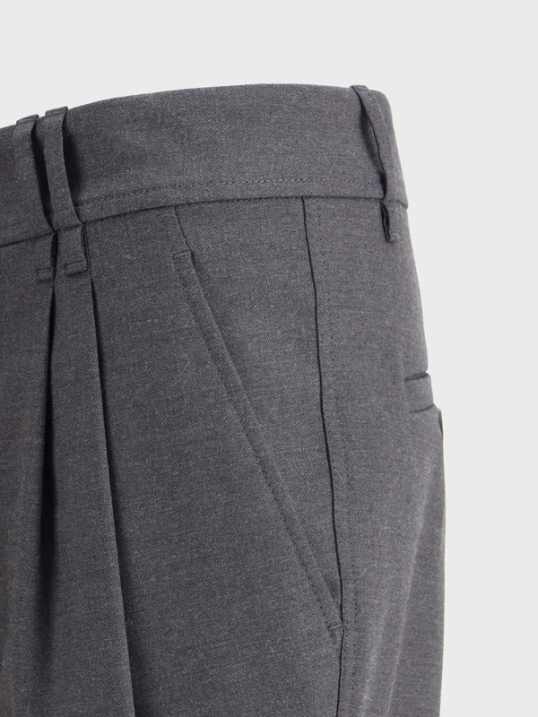 Brunello Cucinelli Belt Loops Slacks In Black
