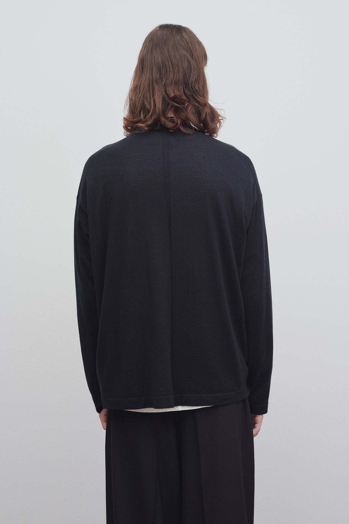 The Row Dolino Cotton Long Sleeve T-shirt In Black