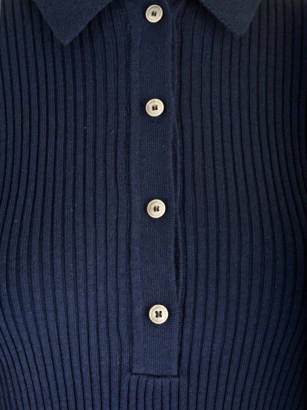Apc Danae Polo Shirt In Dark Navy In Black
