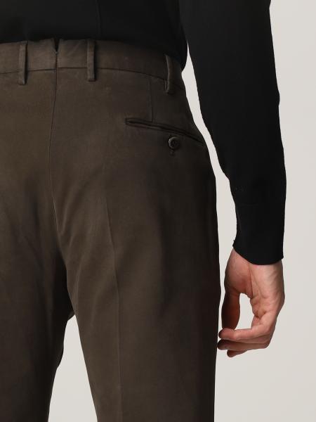 Pt01 Gabardine Skinny Pants Clothing In Brown