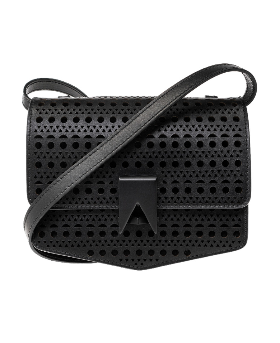 ALAÏA SMALL LE PAPA LEATHER BAG 